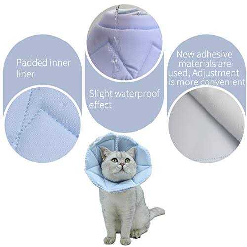 Alternative view of WZ PET Soft Cat Recovery Collar,Adjustable Dog Cat Cone,Dog Protective Cone Collar Surgery,for Cats and Puppy,Small