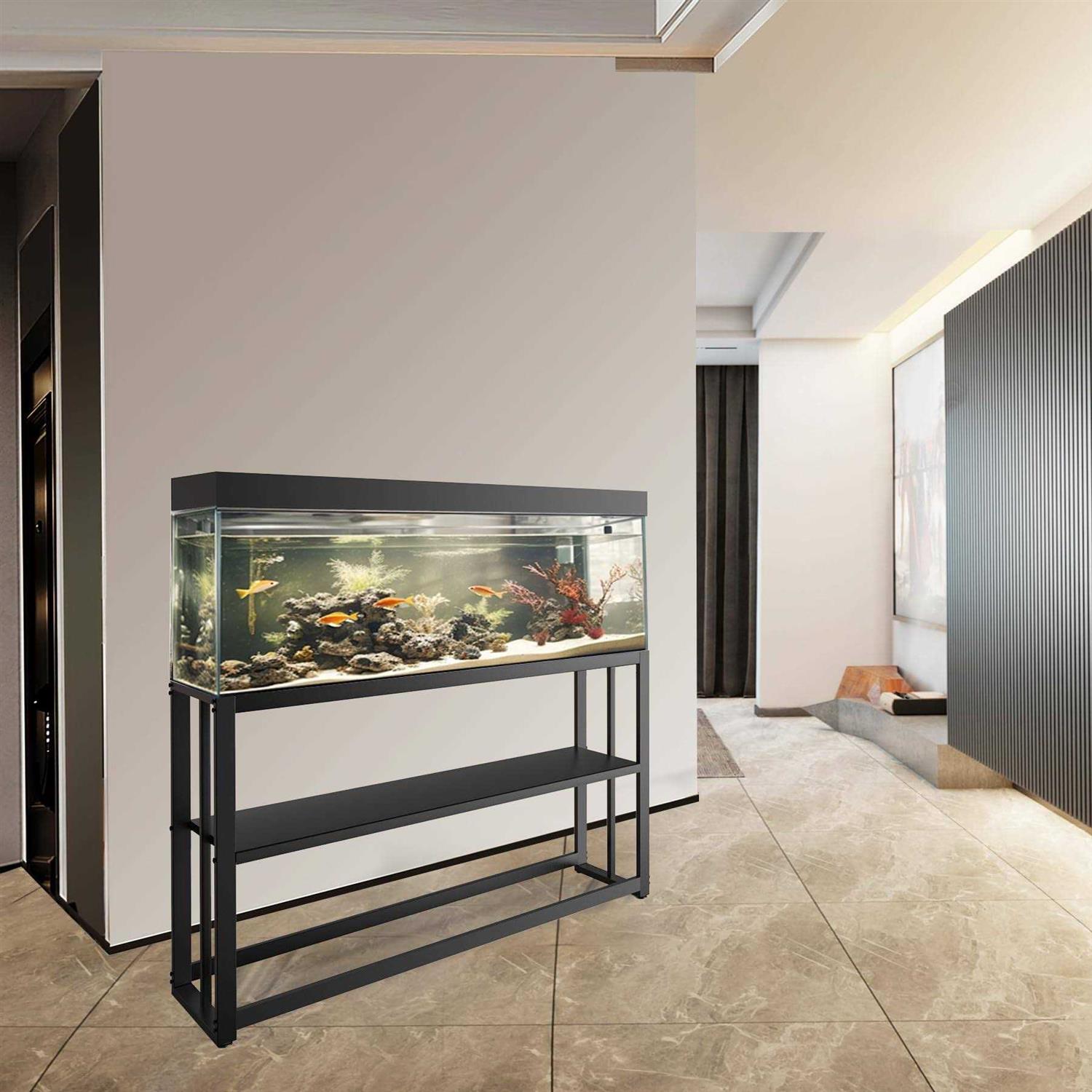 Alternative view of Akenow 55-75 Gallon Fish Tank Stand with Storage Shelf, 48.5 x14.9 x 29.2 Inch Aquarium Stand, Turtle Tank, Reptile Terrariums and Breeder Tank