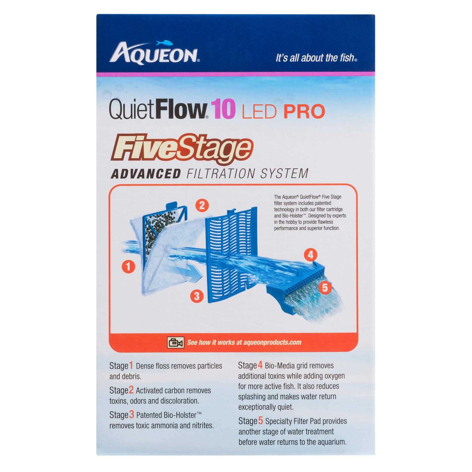 Alternative view of Aqueon QuietFlow 10 LED Pro Aquarium Power Filter