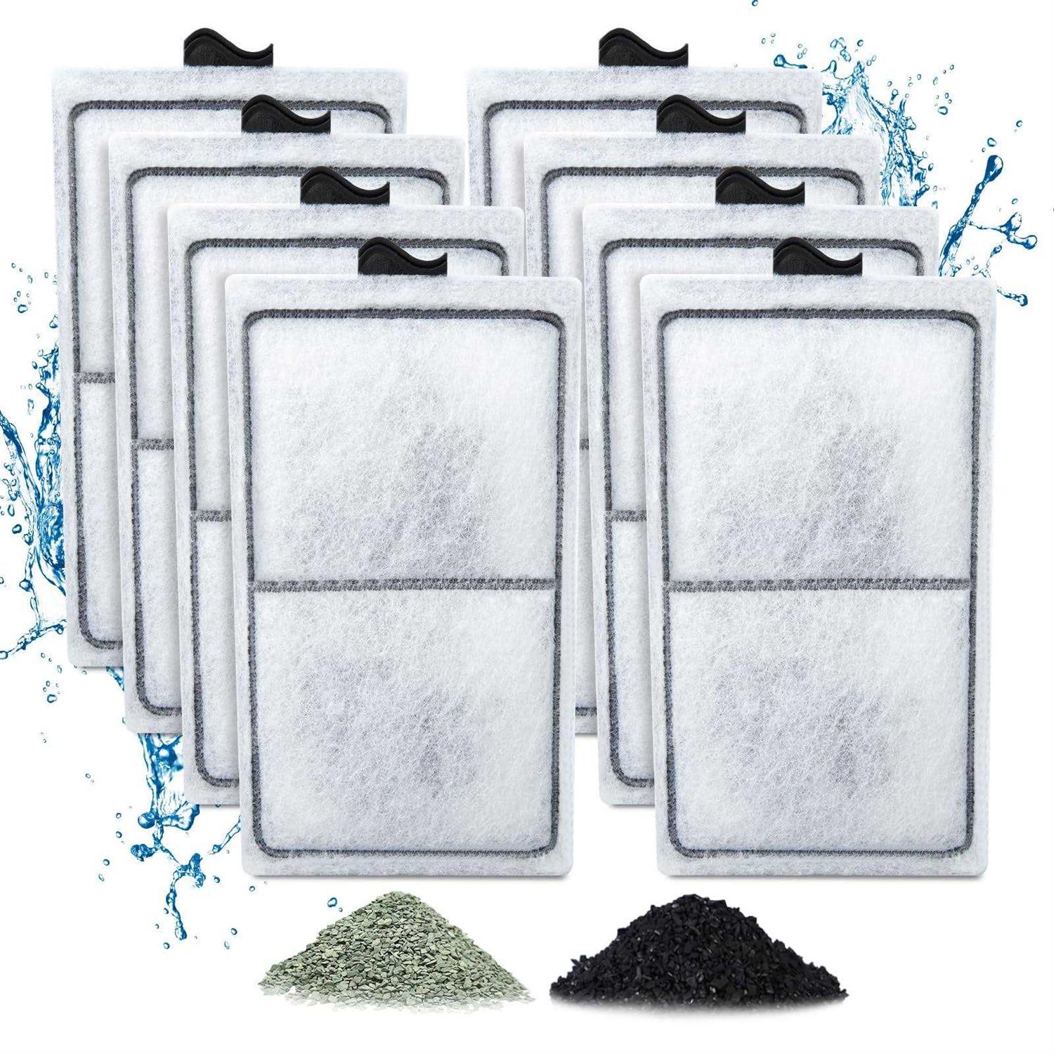 Zuqqony 8 Pack PF-S Filter Cartridges for Top Fin Silenstream PF10 Power Filters