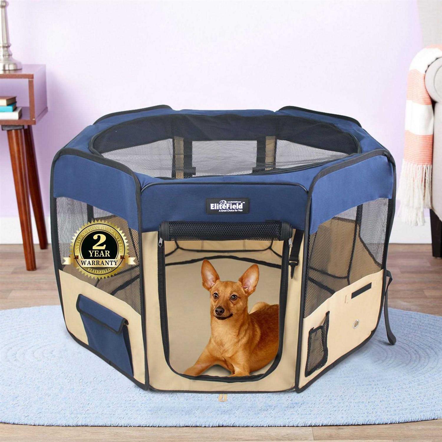 EliteField 2-Door Soft Pet Playpen Pen