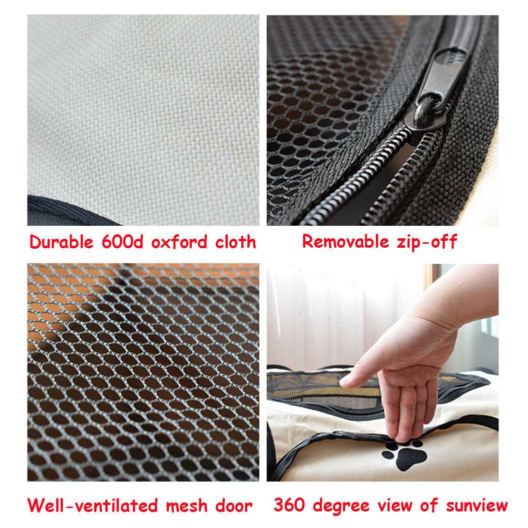 Alternative view of BODISEINT Portable Pet Playpen Dog Playpen Foldable Pet Exercise Pen Tents Dog Kennel House Playground for Puppy Dog Yorkie Cat Bunny Indoor