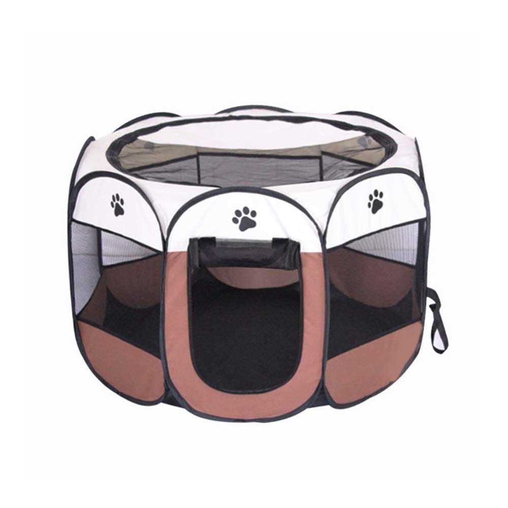 BODISEINT Portable Pet Playpen Dog Playpen Foldable Pet Exercise Pen Tents Dog Kennel House Playground for Puppy Dog Yorkie Cat Bunny Indoor