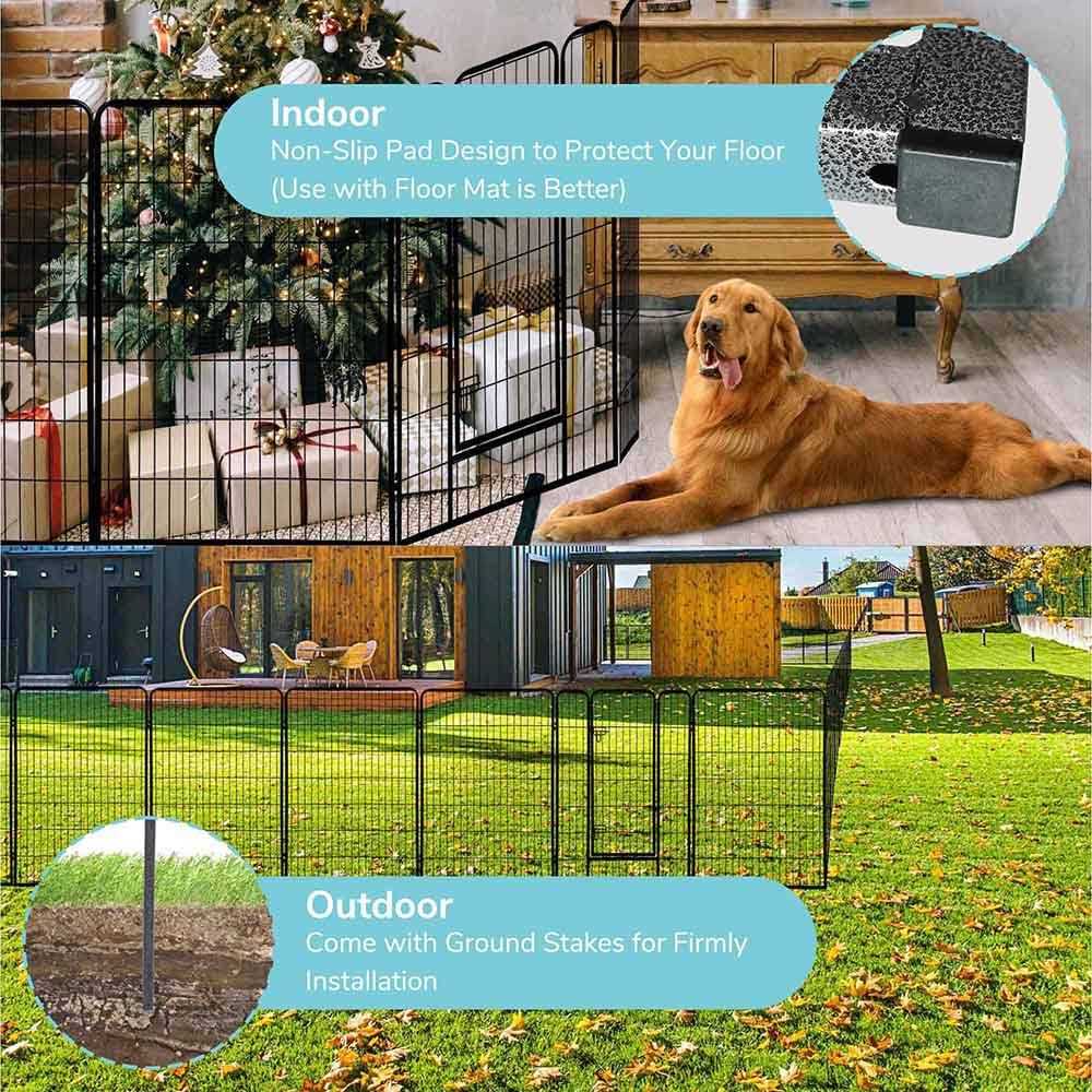 Alternative view of Yescom Pet Playpen Extra Large Dog Exercise Fence Panel Crate