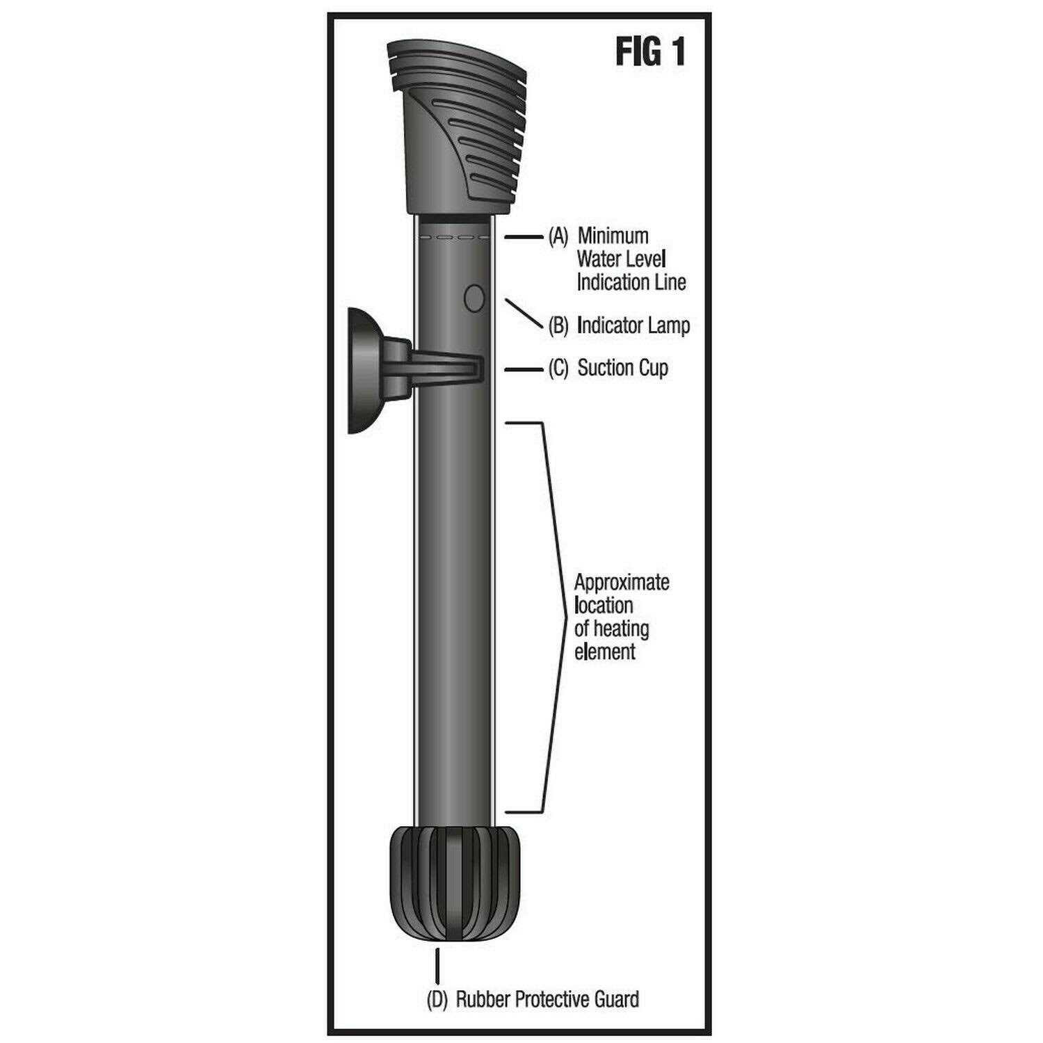 Alternative view of Aqueon Preset Aquarium Heater
