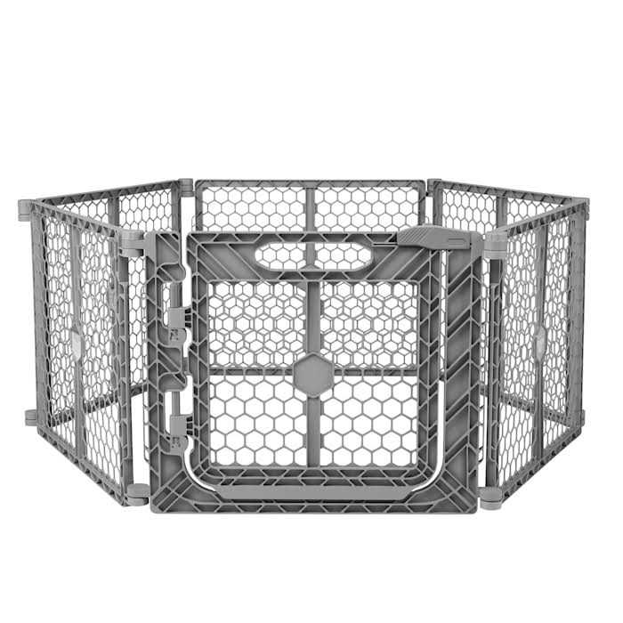 EveryYay in The Zone Convertible Walk-Through 28 x 42 Dog Playpen with Gate