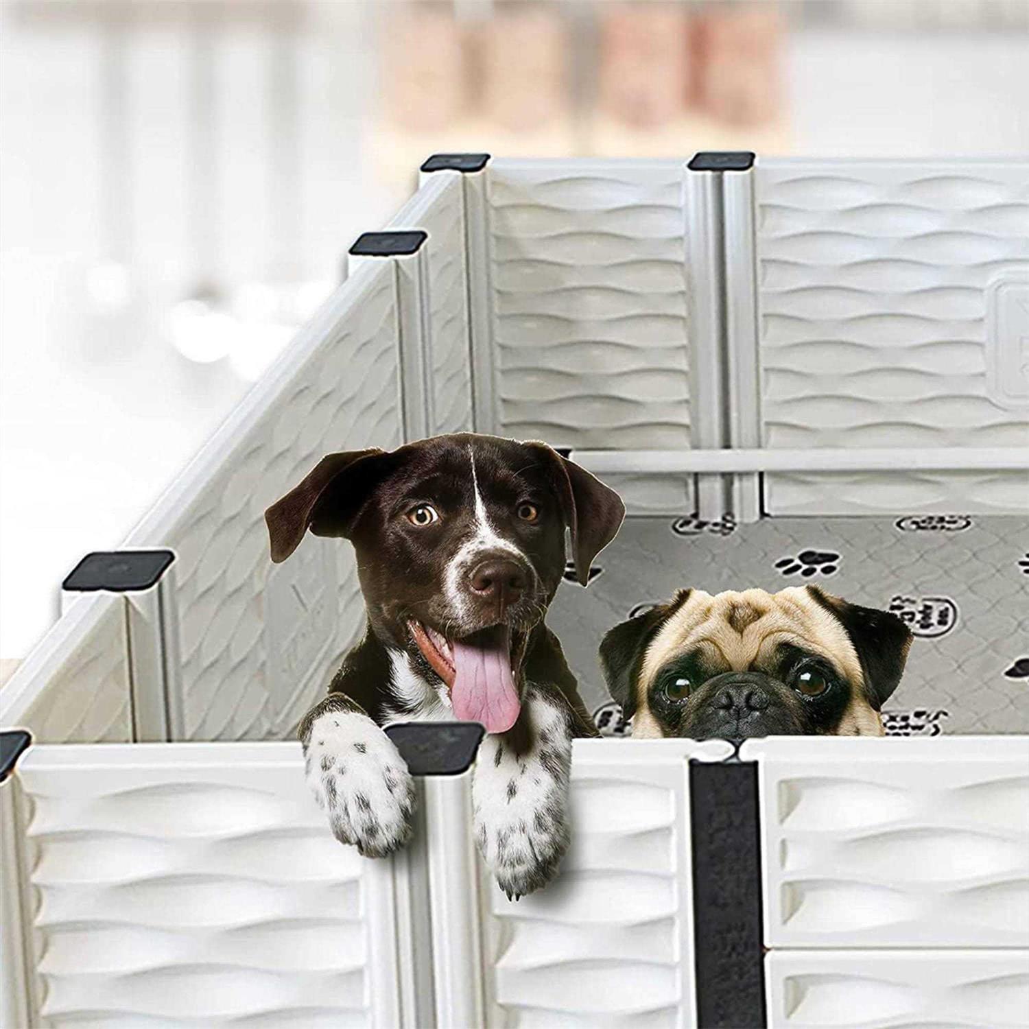 Alternative view of EZwhelp EZclassic Puppy Dog Whelping Box Playpen w/Rails & Liner