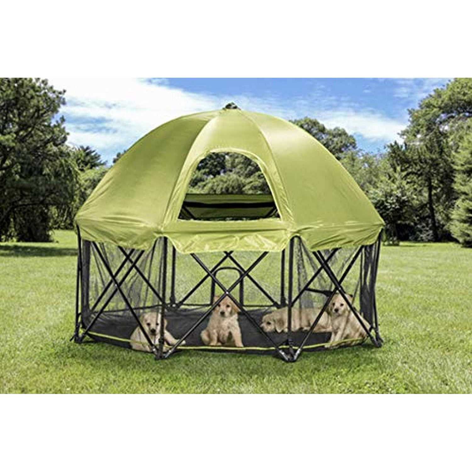 Alternative view of Carlson Pet Products 8-Panel Foldable and Portable Steel Pet Exercise and Play Pen