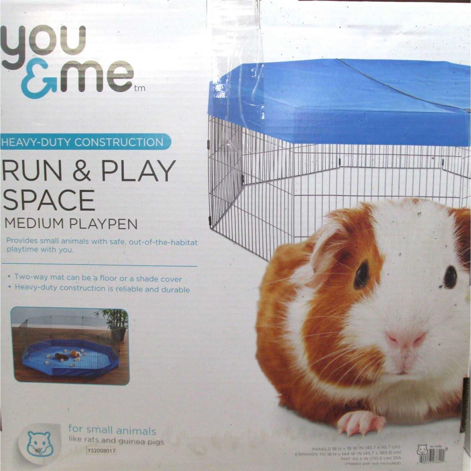 Alternative view of You & Me Run & Play Space Small Animal Playpen