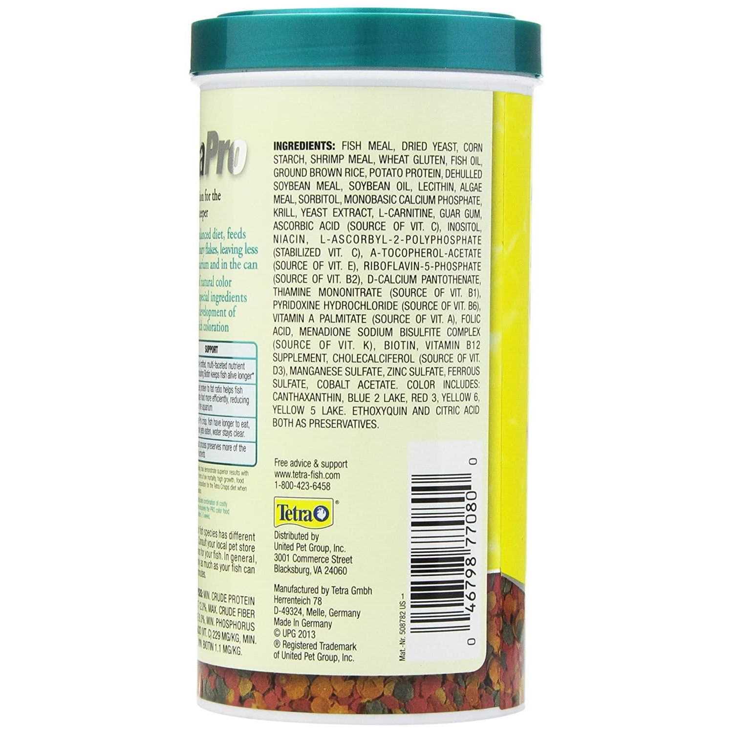 Alternative view of Tetra TetraPro Tropical Crisps Fish Food