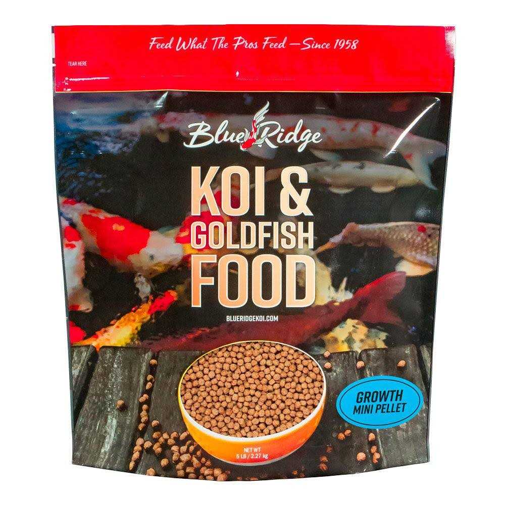 Alternative view of Blue Ridge Fish Food Pellets Koi and Goldfish Growth Formula