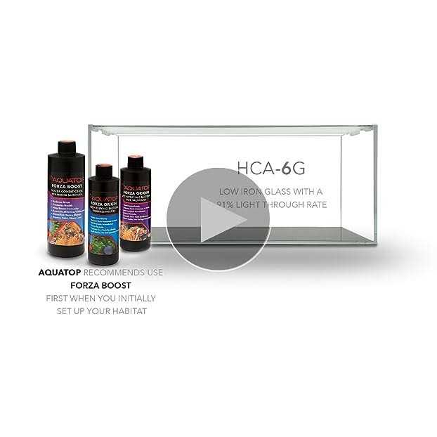 Alternative view of Aquatop High Clarity Tall 12.7 Gallon Aquarium