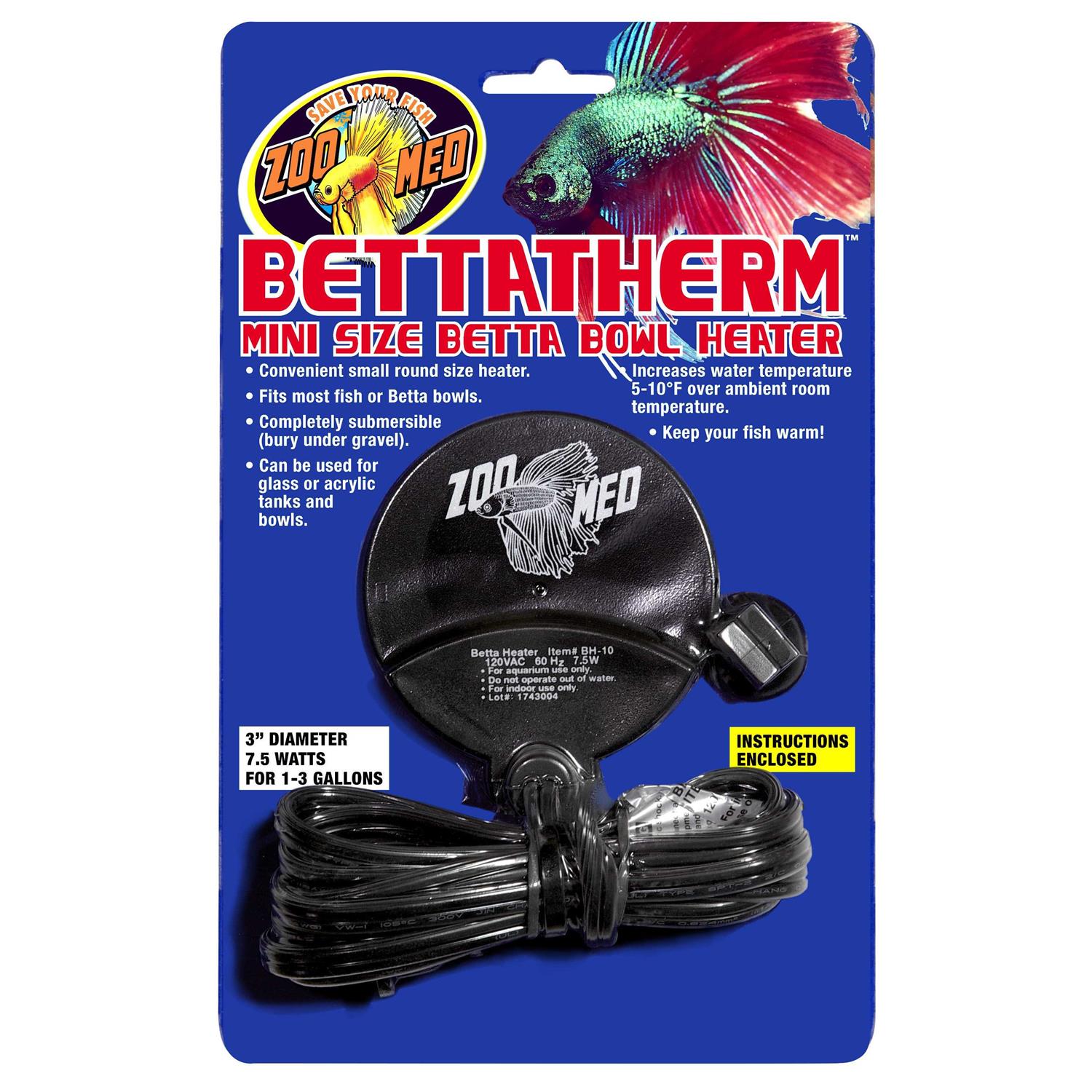 Zoo Med BettaTherm Betta Bowl Heater