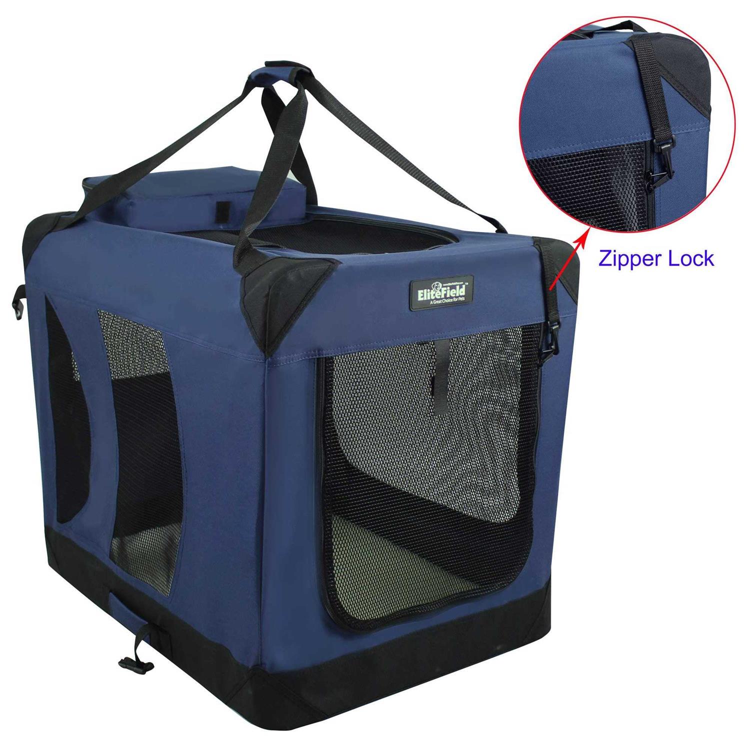 Alternative view of EliteField 3-Door Folding Soft Dog Crate