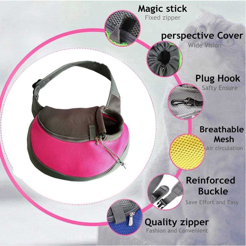 Alternative view of Yudodo Pet Dog Sling Carrier Breathable Mesh Travel Safe Sling Bag Carrier for Dogs Cats