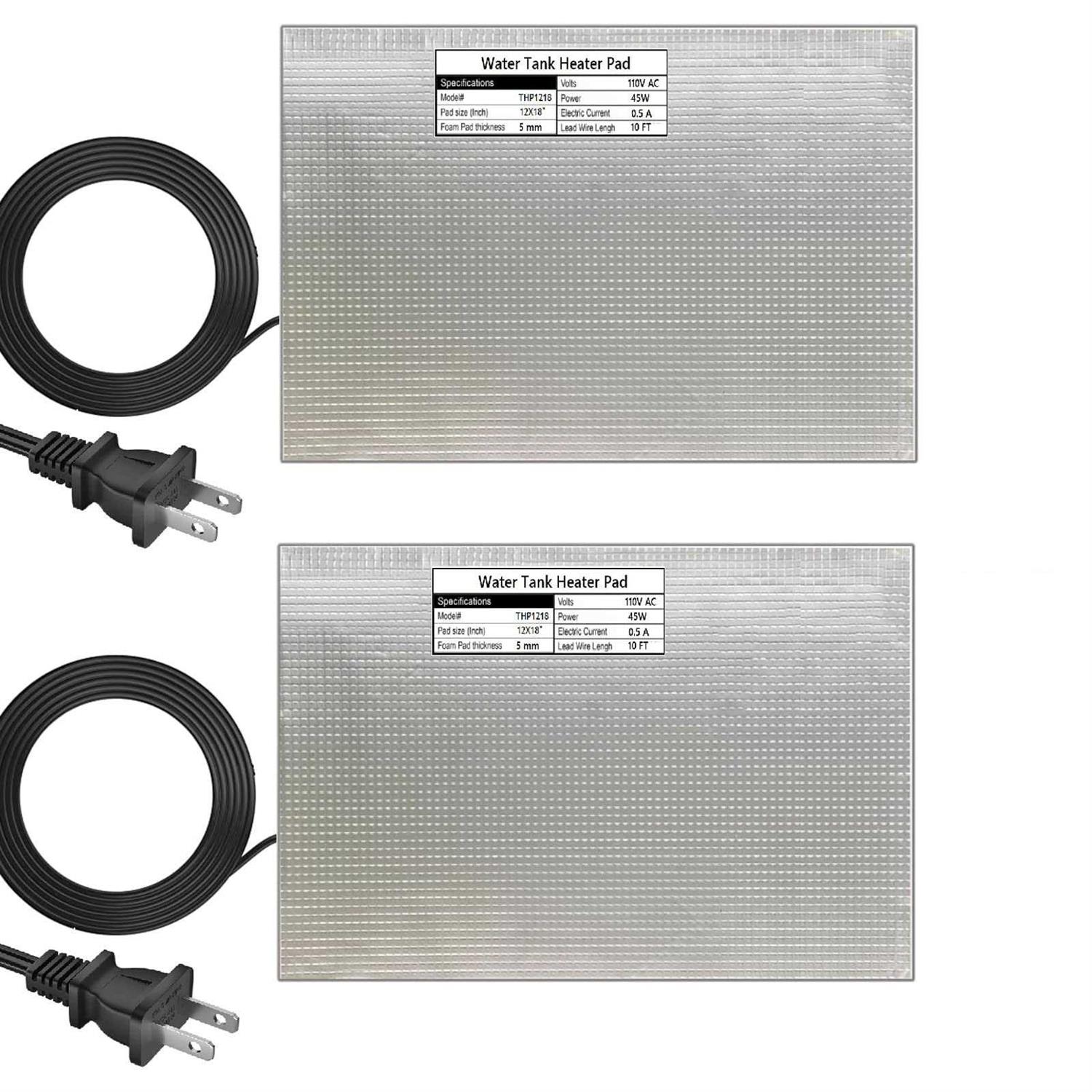 H&G lifestyles RV Holding Tank Heater Pad Use with Up to 50 Gallons Fresh Water 120V Holding Tank Heating Pad with Constant temperature