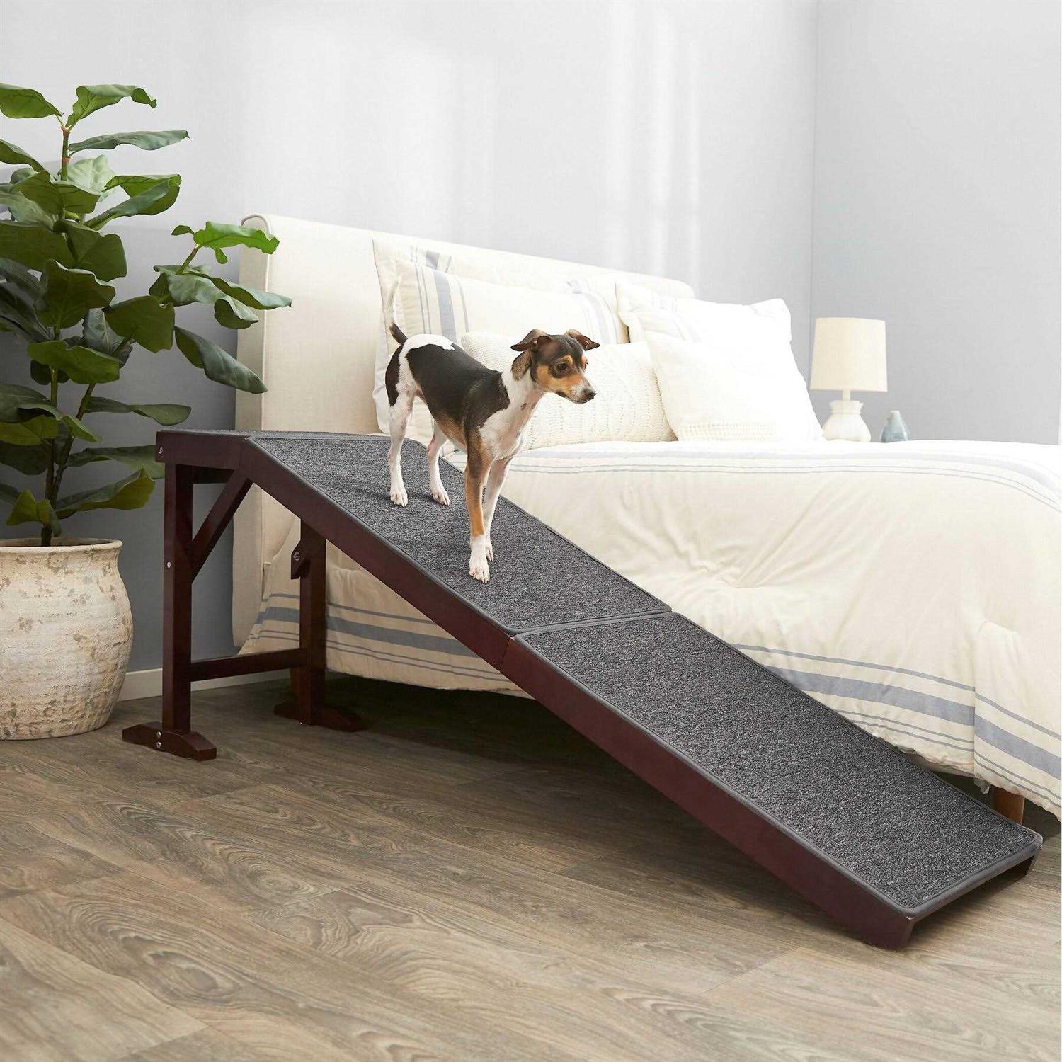 Alternative view of Frisco Deluxe Wooden Carpeted Cat Dog Ramp