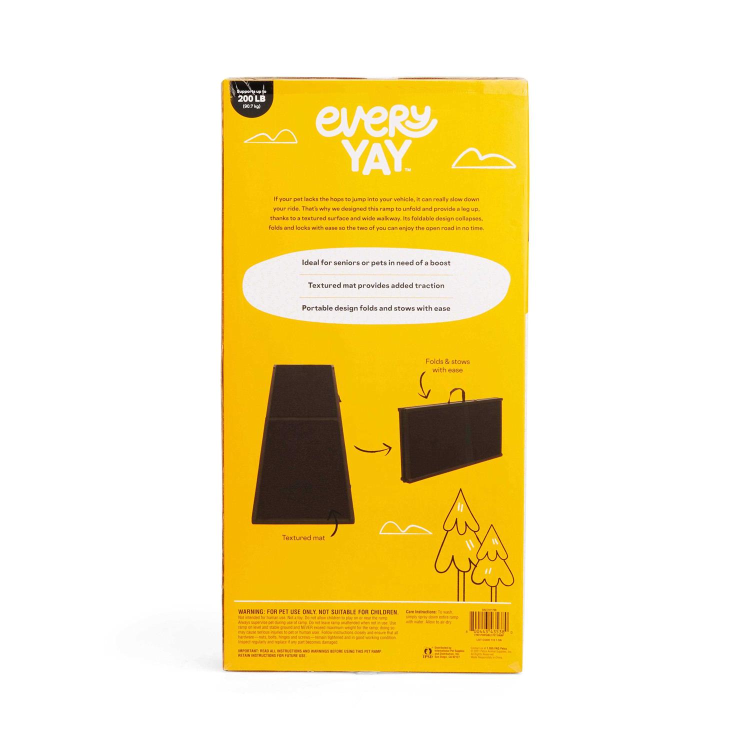 Alternative view of EveryYay Rise & Climb Black Portable Pet Ramp