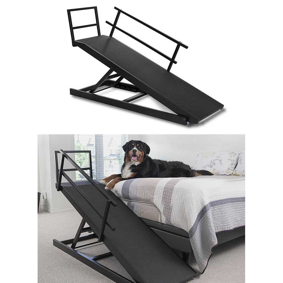 Doggoramps Large Bed Ramp for Big & Medium Dogs Adjustable Height Sturdy