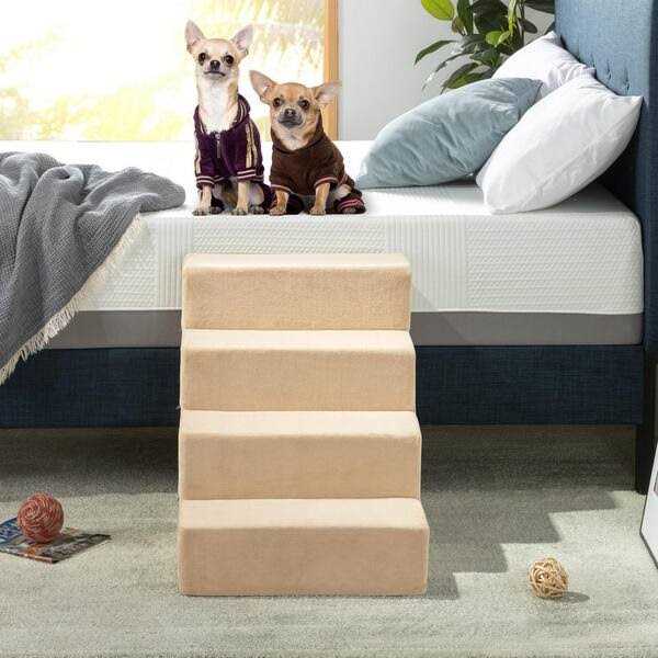 Alternative view of Zinus Foam 13”-24” Comfort Pet Stairs