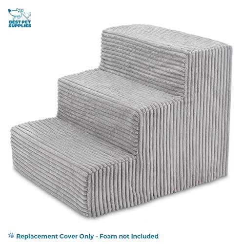 Alternative view of Best Pet Supplies Foam Pet Steps Cover for Small Dogs and Cats, Portable Ramp Stairs for Couch, Sofa, and High Bed Climbing