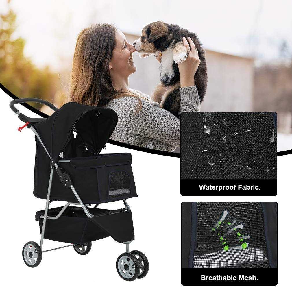 Alternative view of BestPet 3 Wheel Pet Stroller