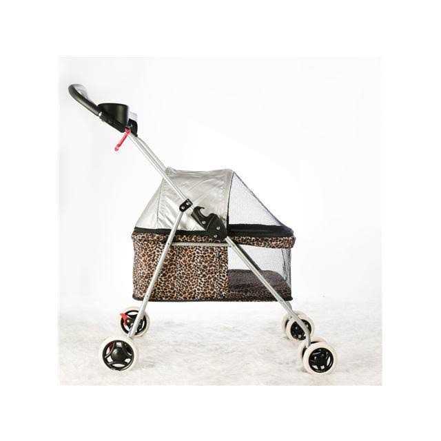 Alternative view of BestPet Pet Stroller 4 Wheels Posh Folding Waterproof Portable Travel Cat Dog Stroller with Cup Holder