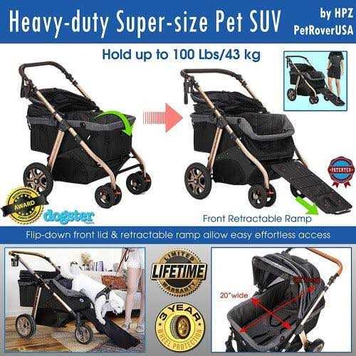 Alternative view of HPZ Pet Rover Titan HD SUV Stroller