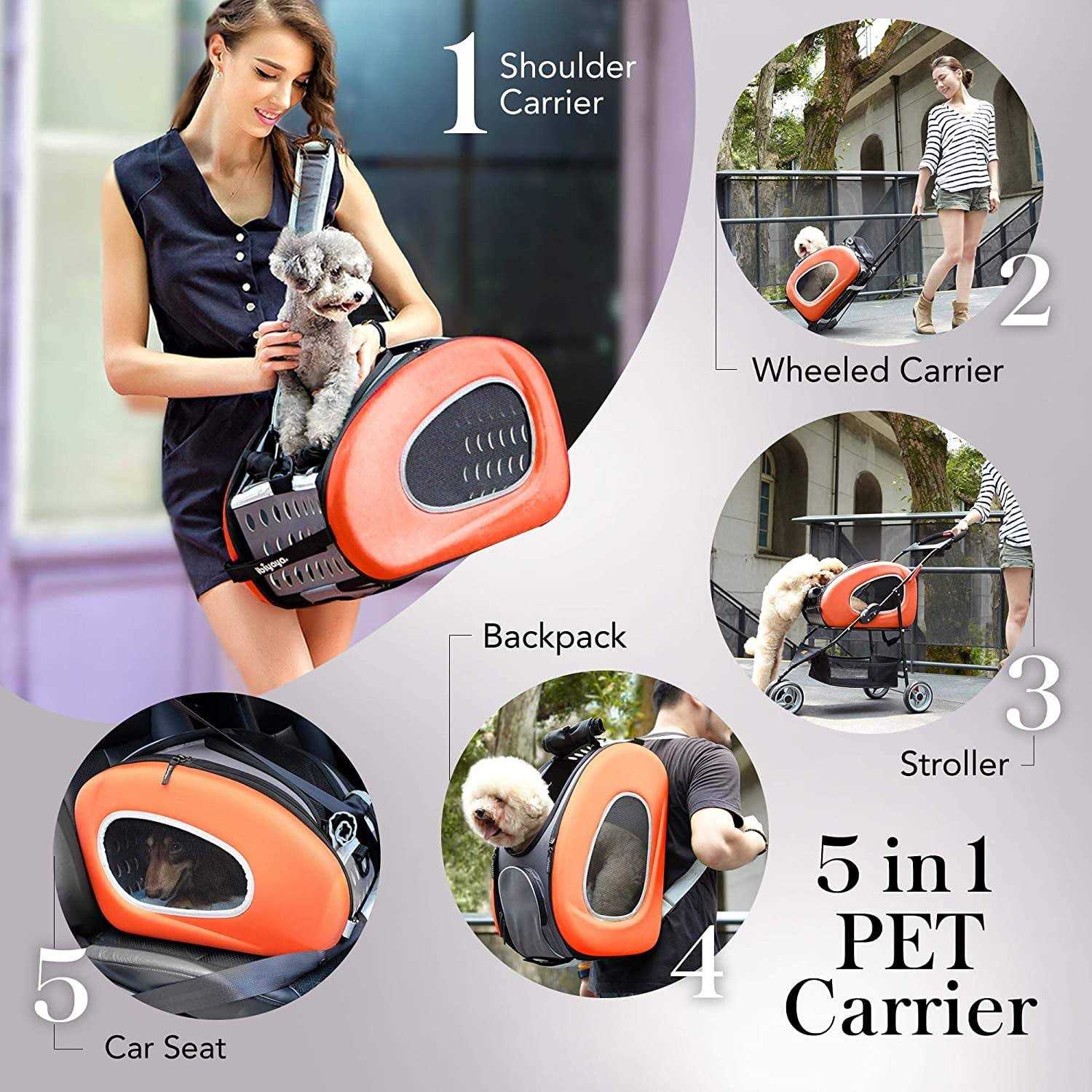Alternative view of Ibiyaya 5-in-1 Combo EVA Pet Carrier / Stroller
