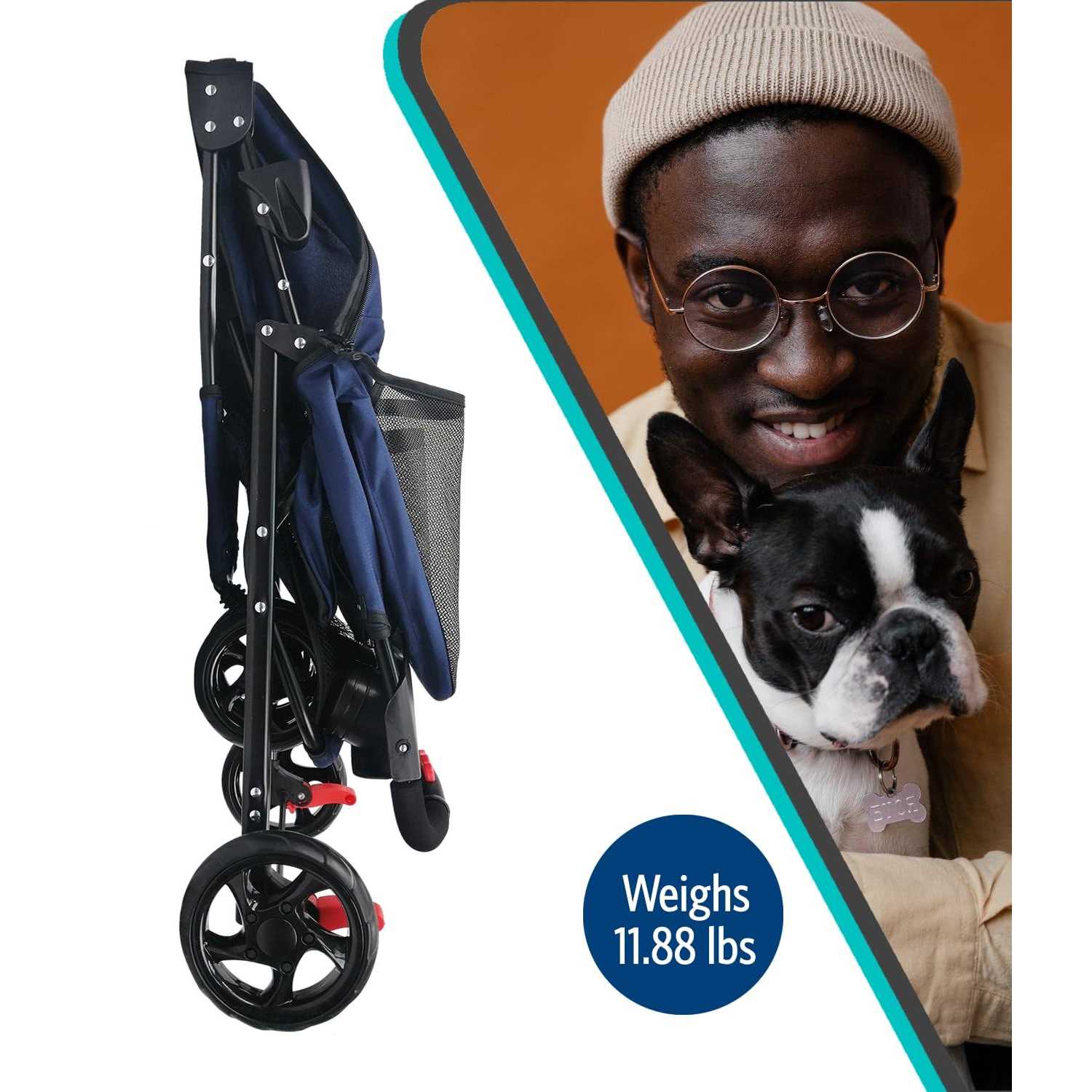 Alternative view of AmorosO Single Jogger Pet Stroller