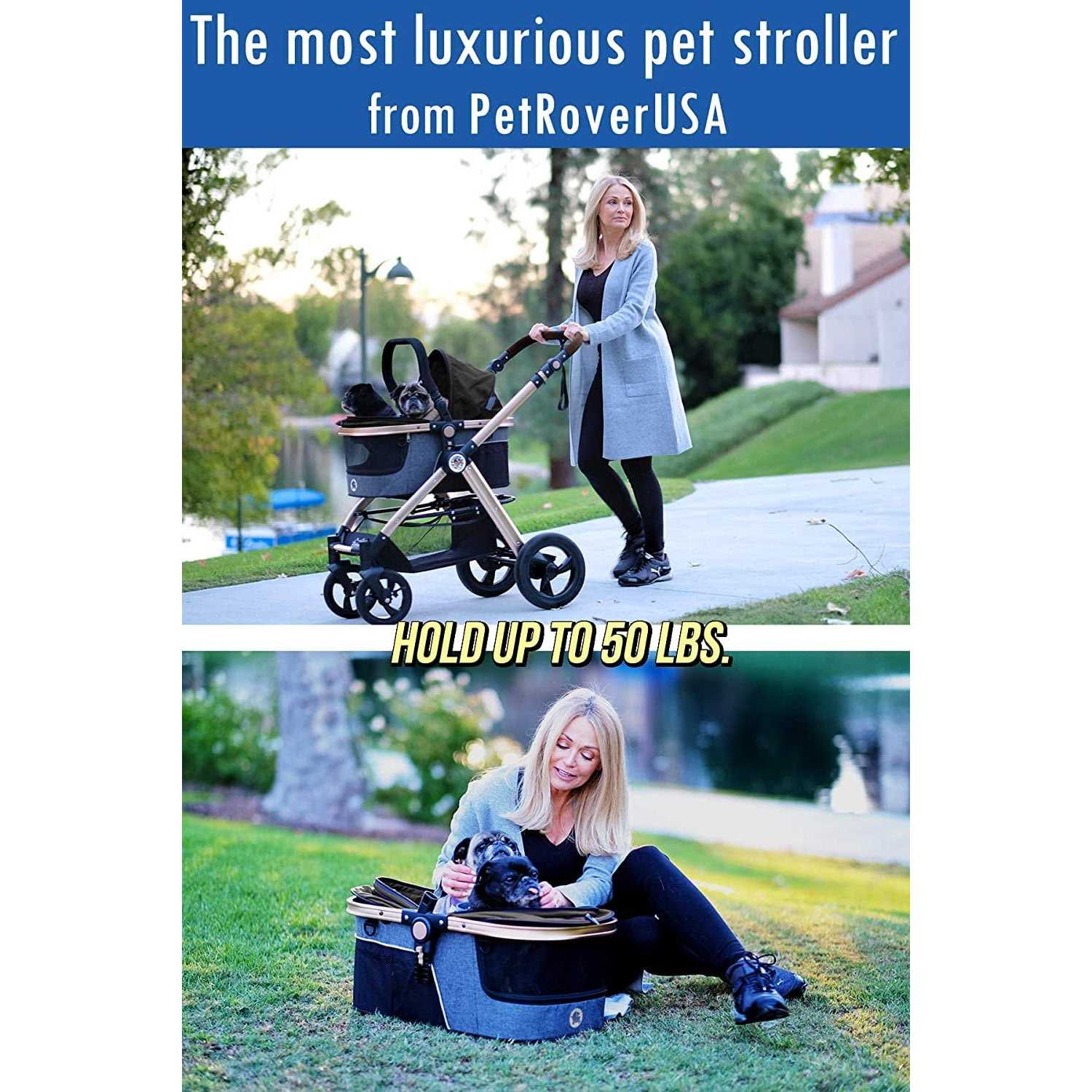 Alternative view of HPZ Pet Rover Prime 3-in-1 Luxury Stroller