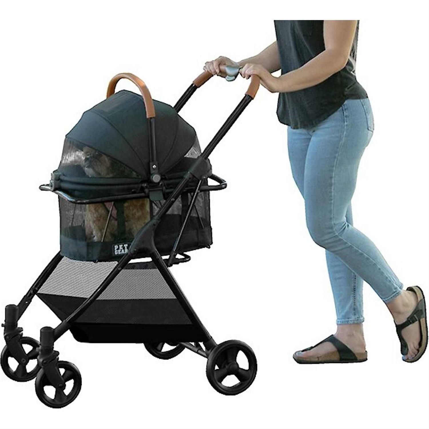 Pet Gear View 360 Stroller Travel System Jet Black