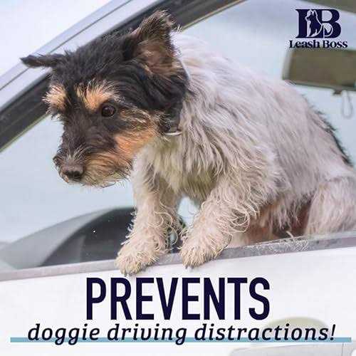 Alternative view of Leash Boss Dog Car Seat Belt Restraint No-Chew Heavy Duty Car Seatbelt for Pets