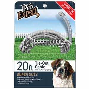 Alternative view of Westminster Pet 29620 Ruffin' It Super-Duty Extra Large Dog Tie-Out Cable