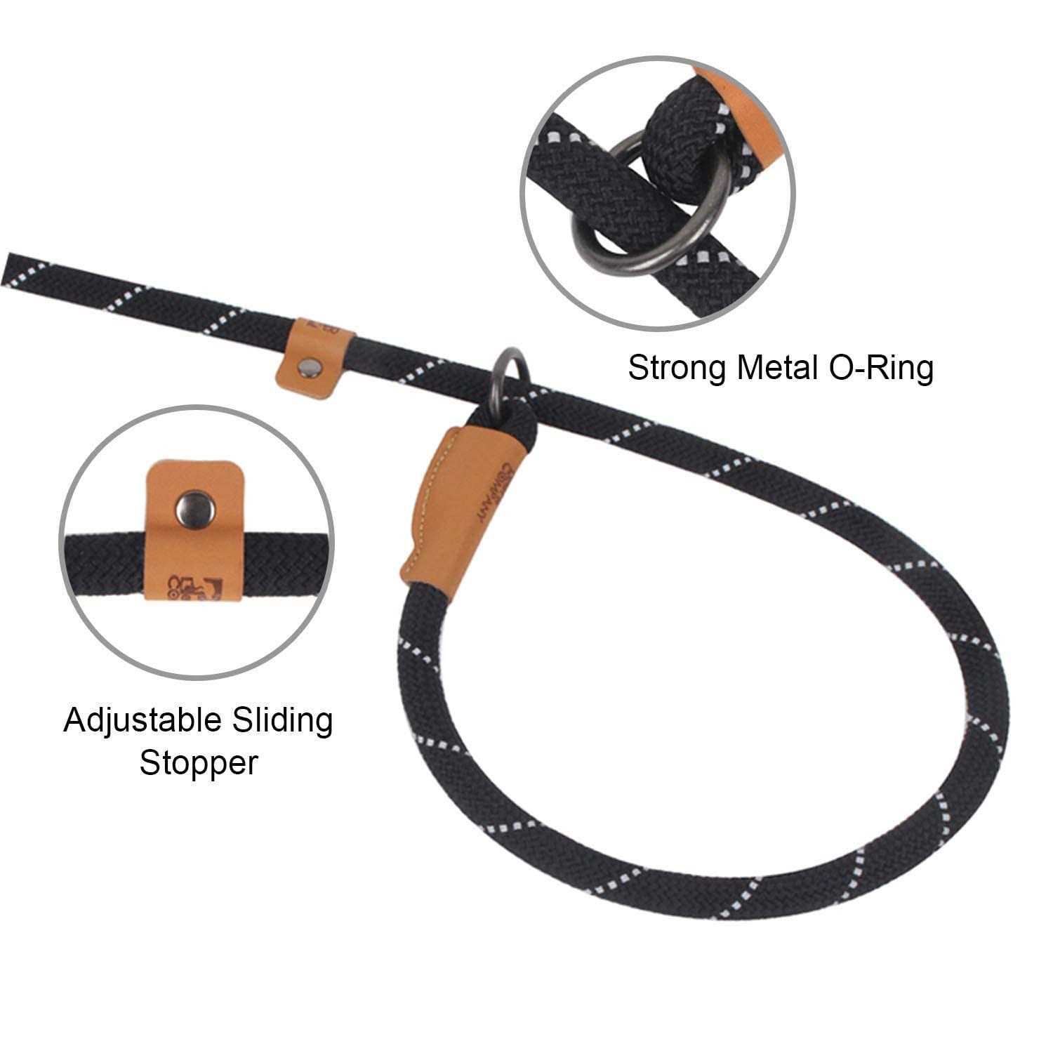 Alternative view of Slip Lead Dog Leash Reflective Mountain Climbing Rope Leash