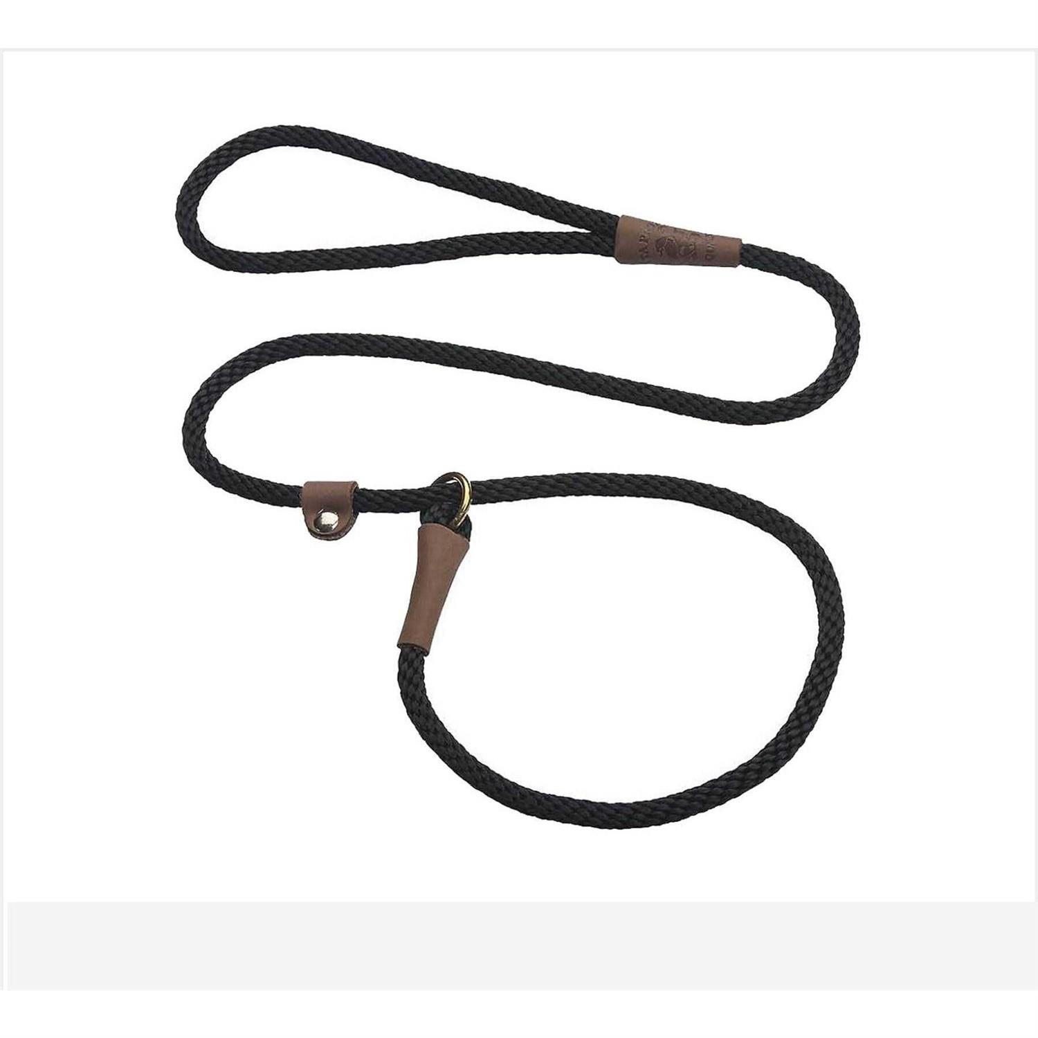 Mendota Pet Mendota Slip Lead 3/8in x 4' Black