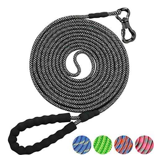 Alternative view of NTR Training Leash for Dogs Rope Dog Leash with Swivel Lockable Hook and Comfortable Padded Handle