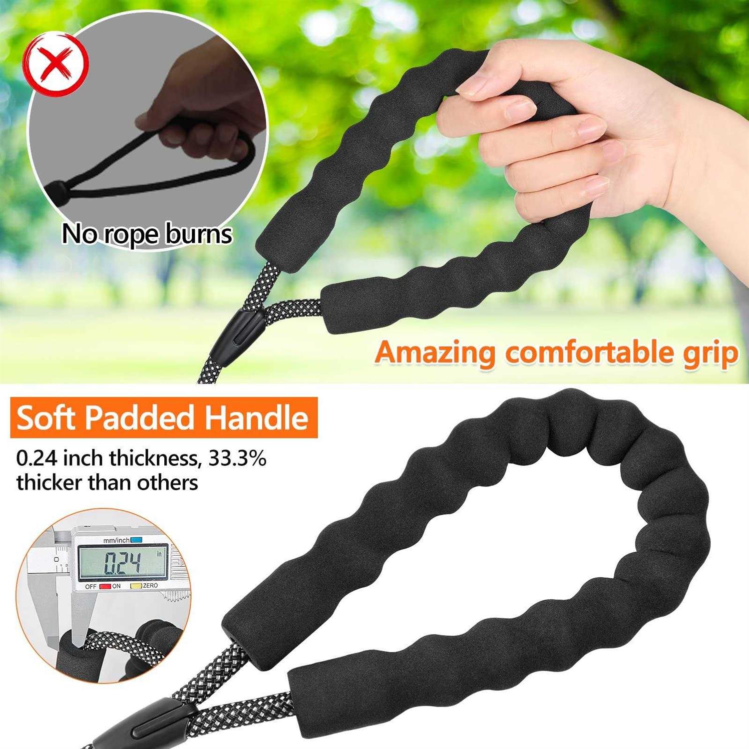 Alternative view of NTR Training Leash for Dogs Rope Dog Leash with Swivel Lockable Hook and Comfortable Padded Handle