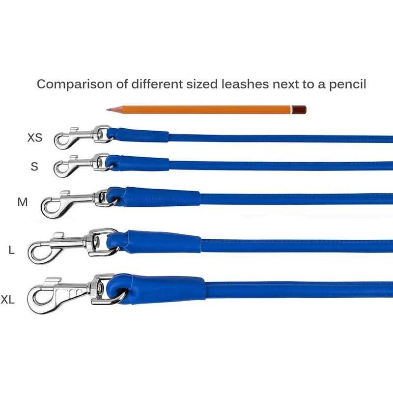 Alternative view of CollarDirect Rolled Leather Dog Leash 4ft Soft Padded Training Leather Dog Lead 6ft
