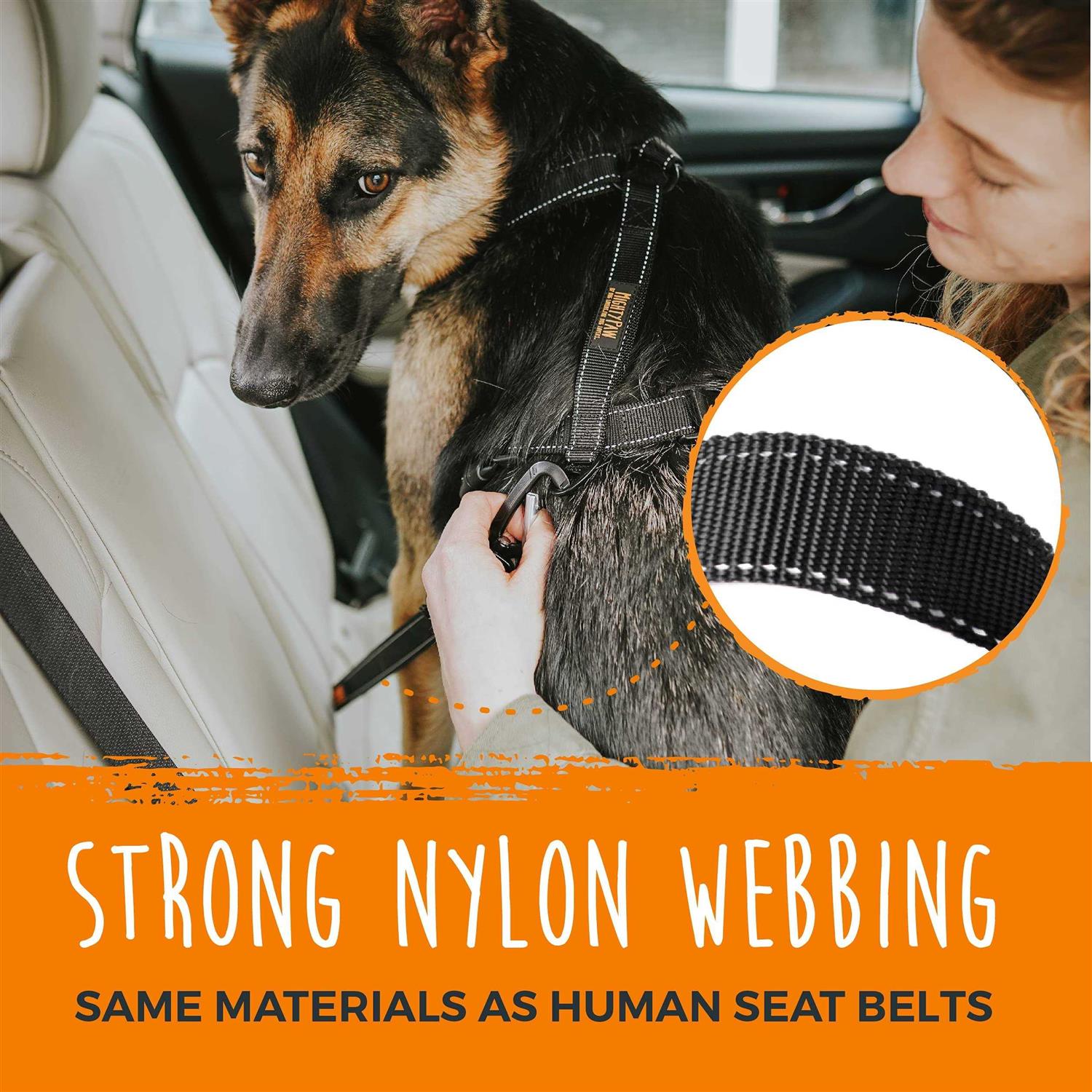 Alternative view of Mighty Paw Safety Belt Dog Seat Belt