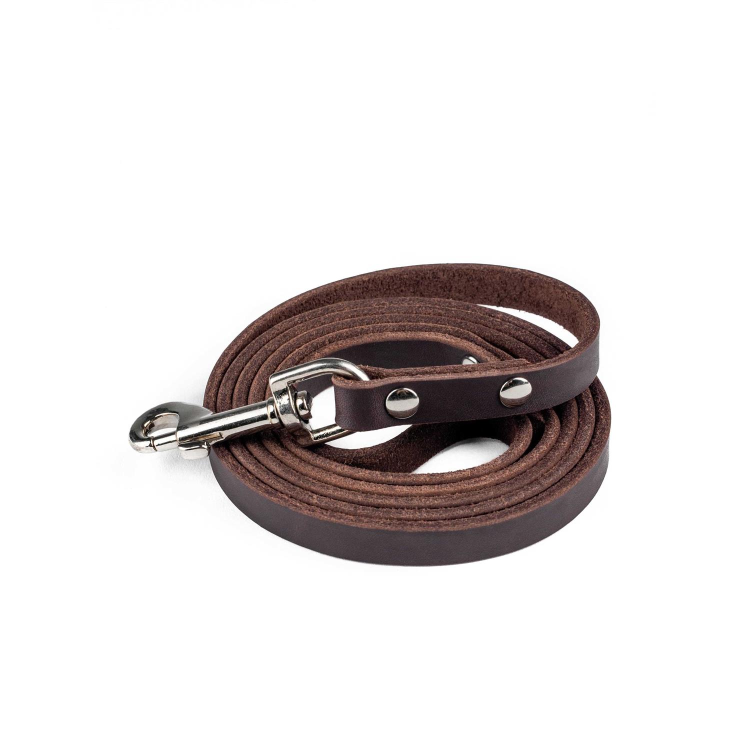 Mighty Paw Leather Dog Leash Super Soft Distressed Leather