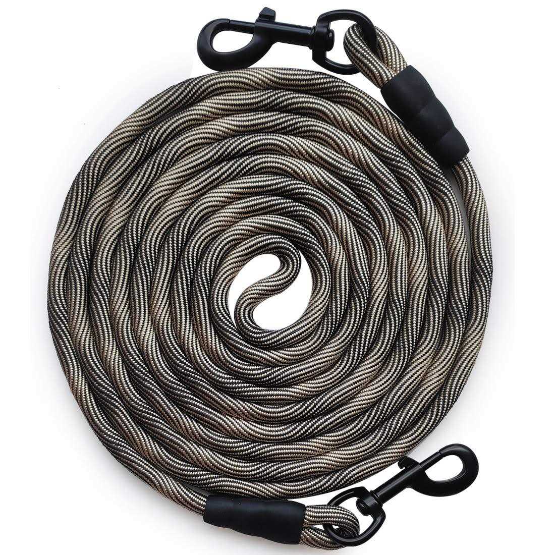 BTINESFUL 8ft/12ft/20ft/30ft/50ft Dog Tie-Out Long Rope Dog Leash