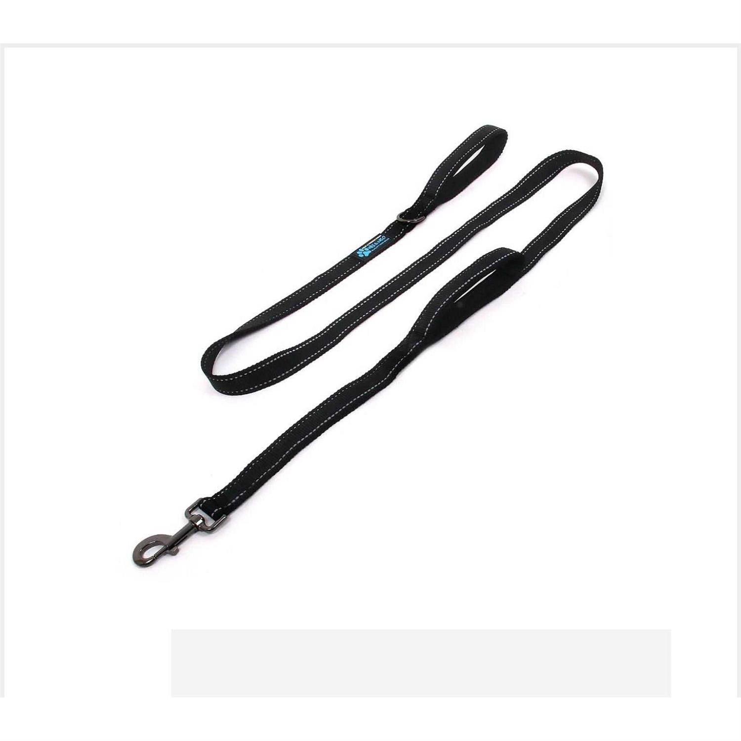 Max and Neo Double Handle Traffic Dog Leash Reflective We Donate a Leash to a Dog Rescue for Every Leash Sold