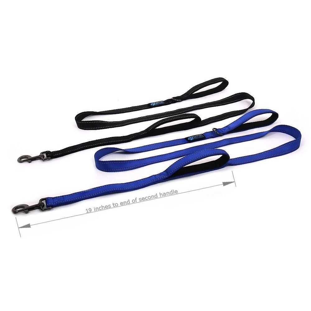 Alternative view of Max and Neo Double Handle Traffic Dog Leash Reflective We Donate a Leash to a Dog Rescue for Every Leash Sold