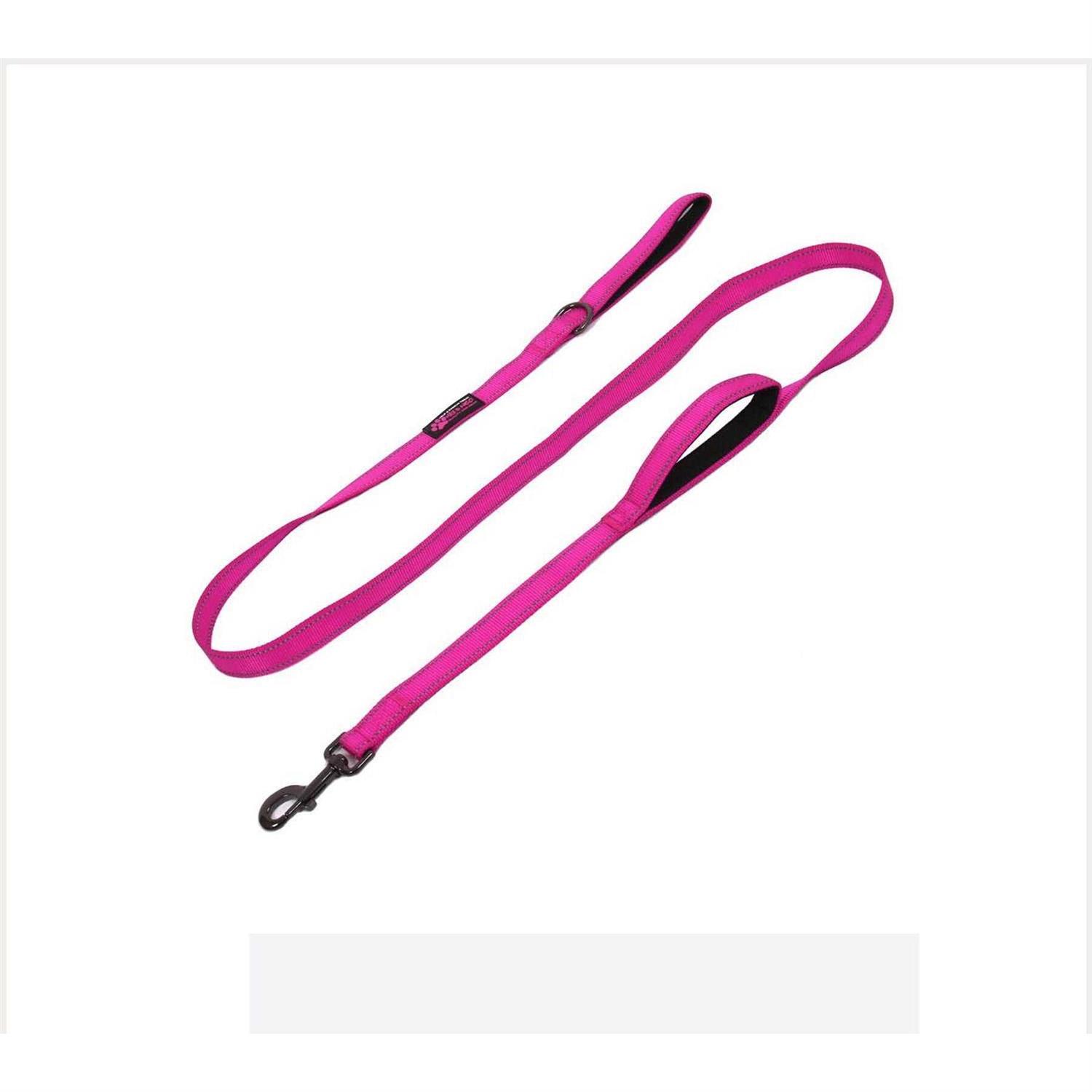 Max and Neo Double Handle Traffic Dog Leash Reflective We Donate a Leash to a Dog Rescue for Every Leash Sold