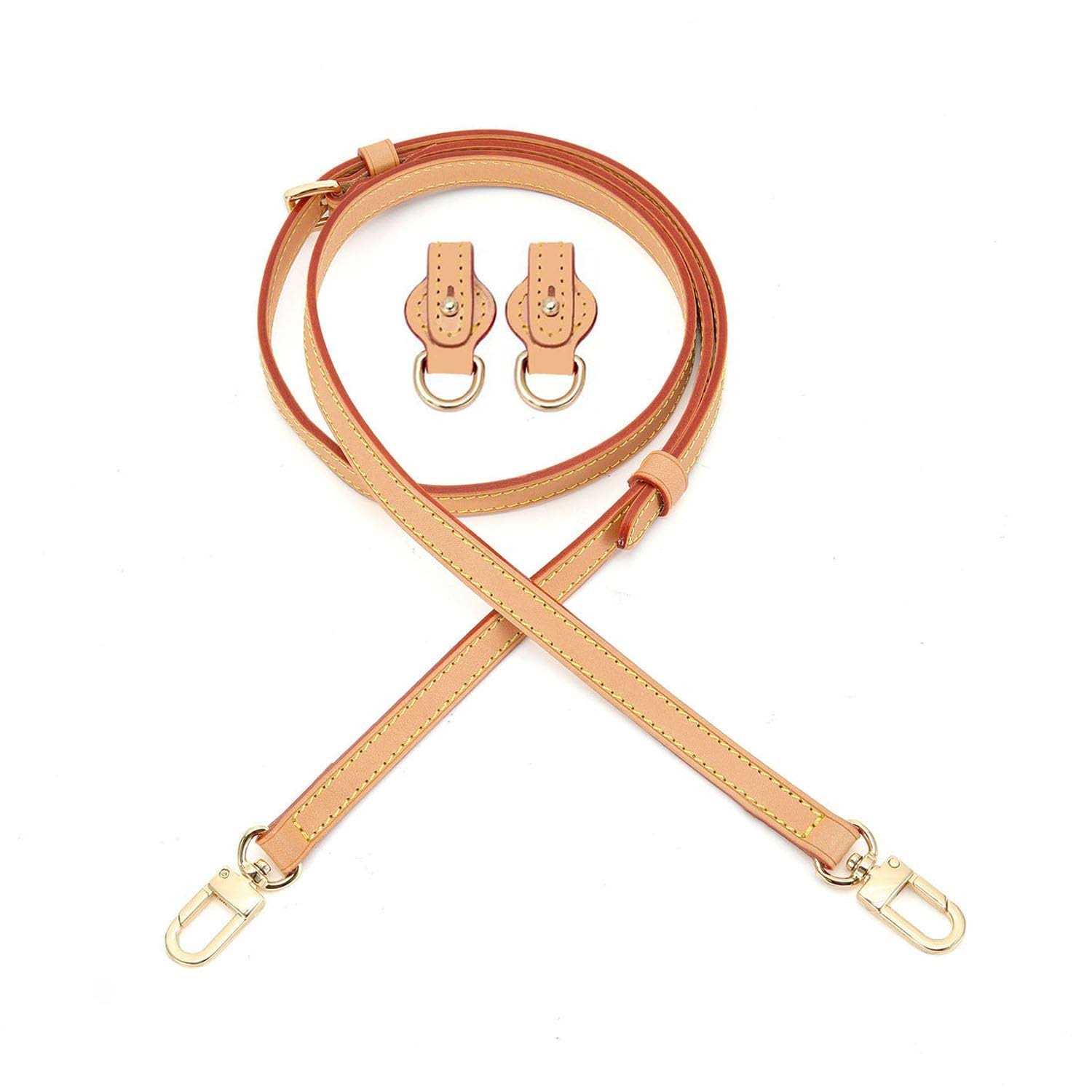 seventeenzone Vachetta Leather Adjustable Crossbody Strap for Small Bags Pochette Mini NM Eva Favorite PM MM Nano Speedy