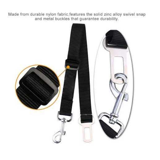 Alternative view of TSV 2pcs Dog Leash Seat Belt Pet Car Safety Lead with Swivel Clip