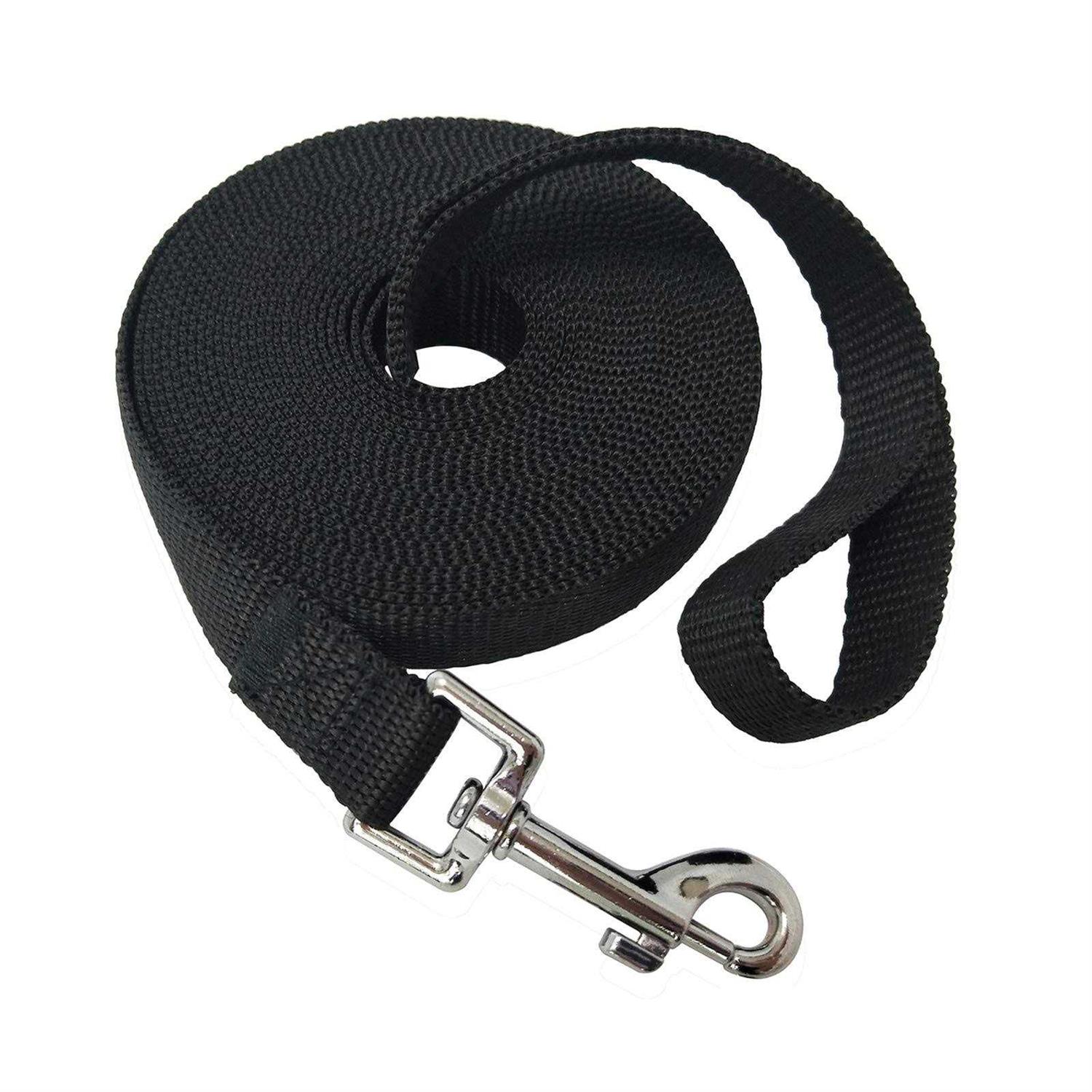 Nylon Training Dog Leash for Small Medium Large Dogs 15ft 20ft 30ft 50ft Long Leash Dog/Puppy Lead for Obedience Recall Training