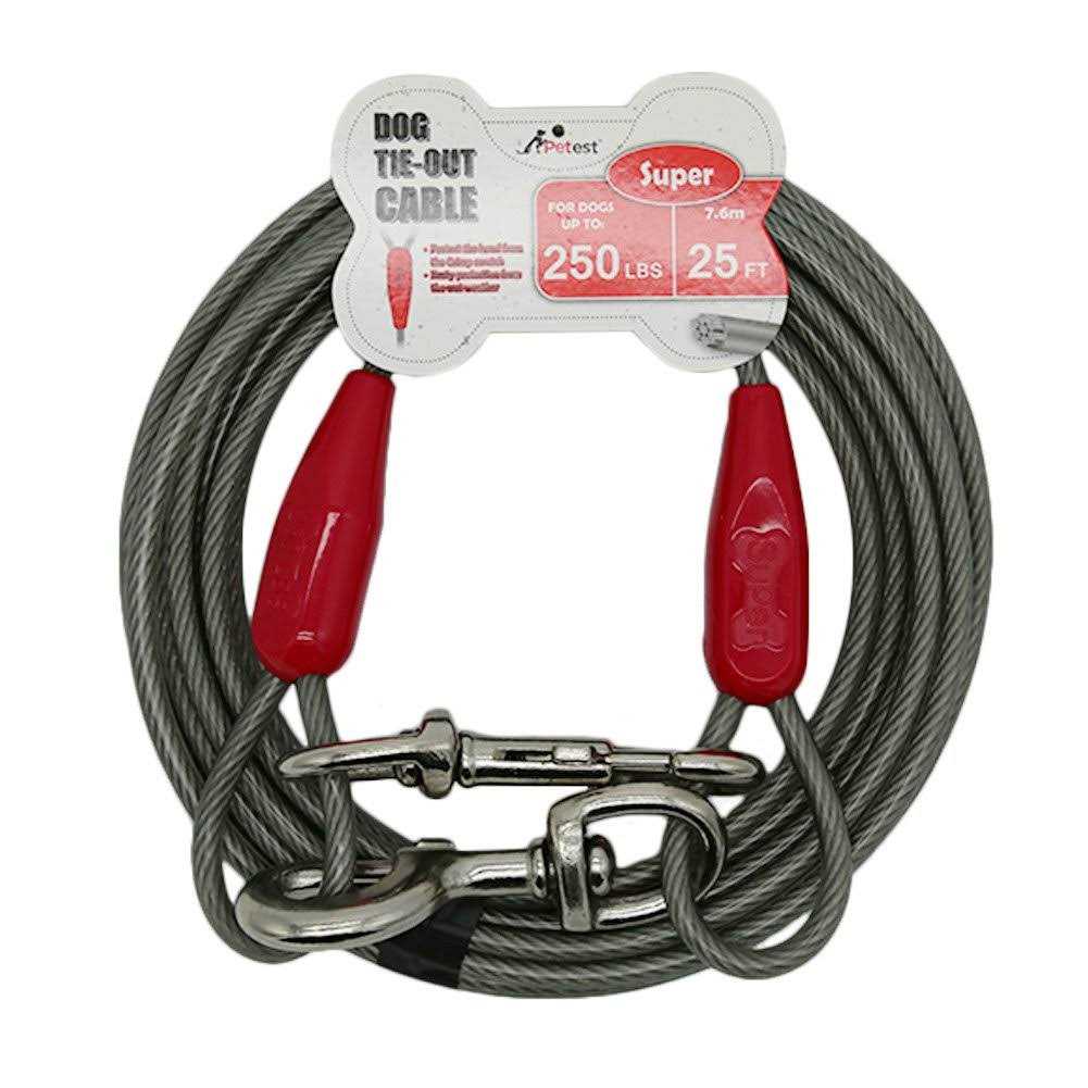 Petest Reflective Tie-Out Cable Dogs Up