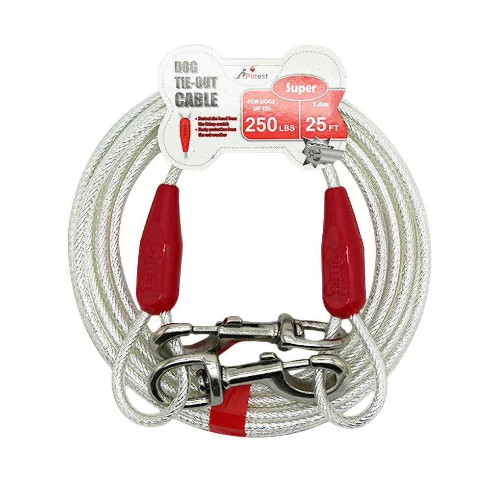 Petest Reflective Tie-Out Cable Dogs Up